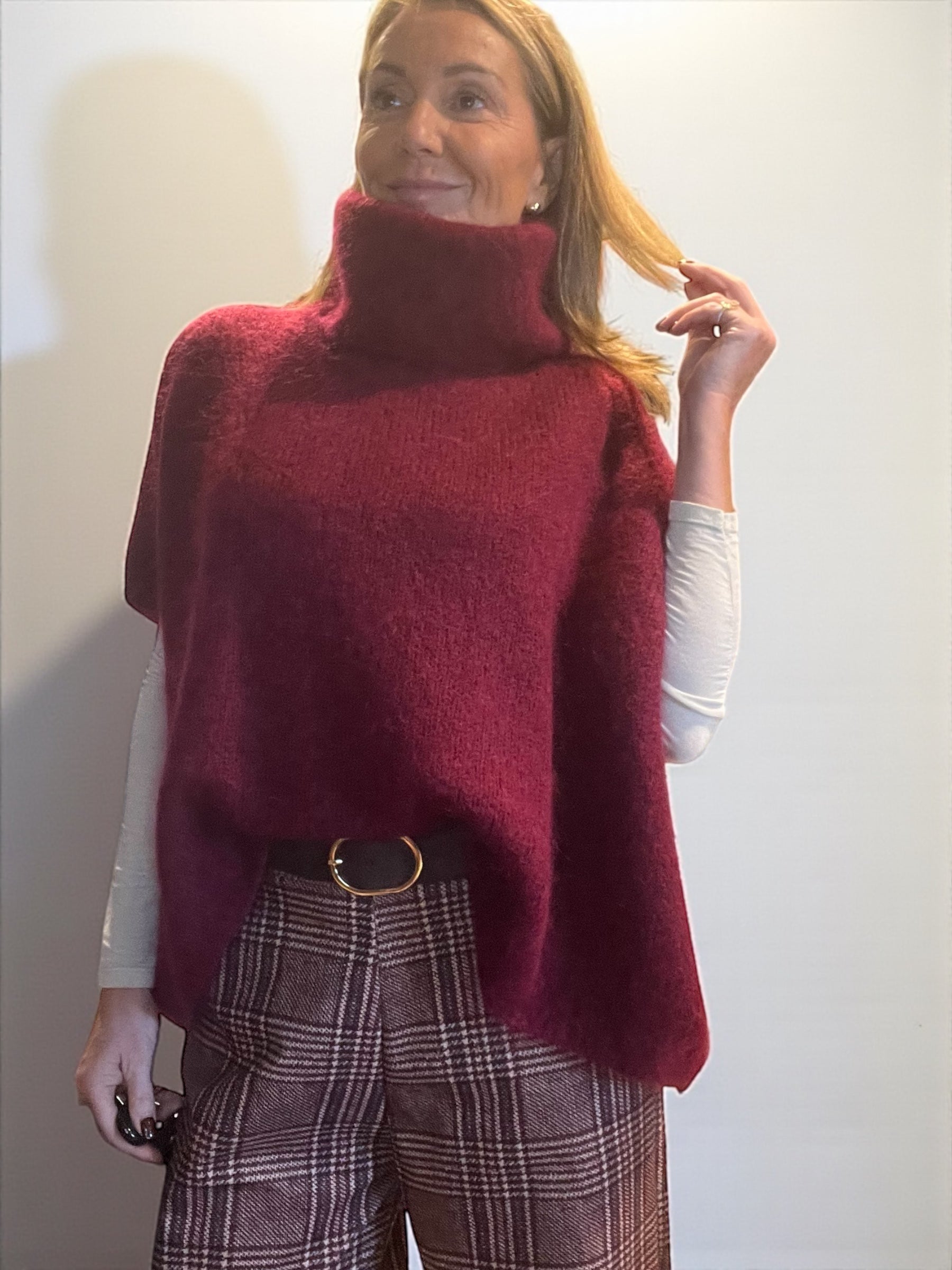 Pull Amel Bordeaux