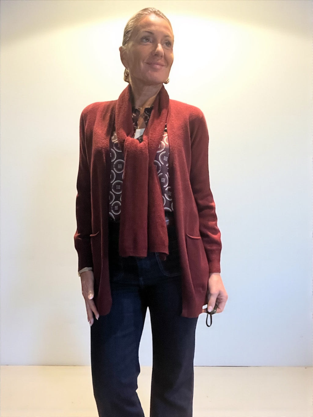 Gilet Diane Bordeaux