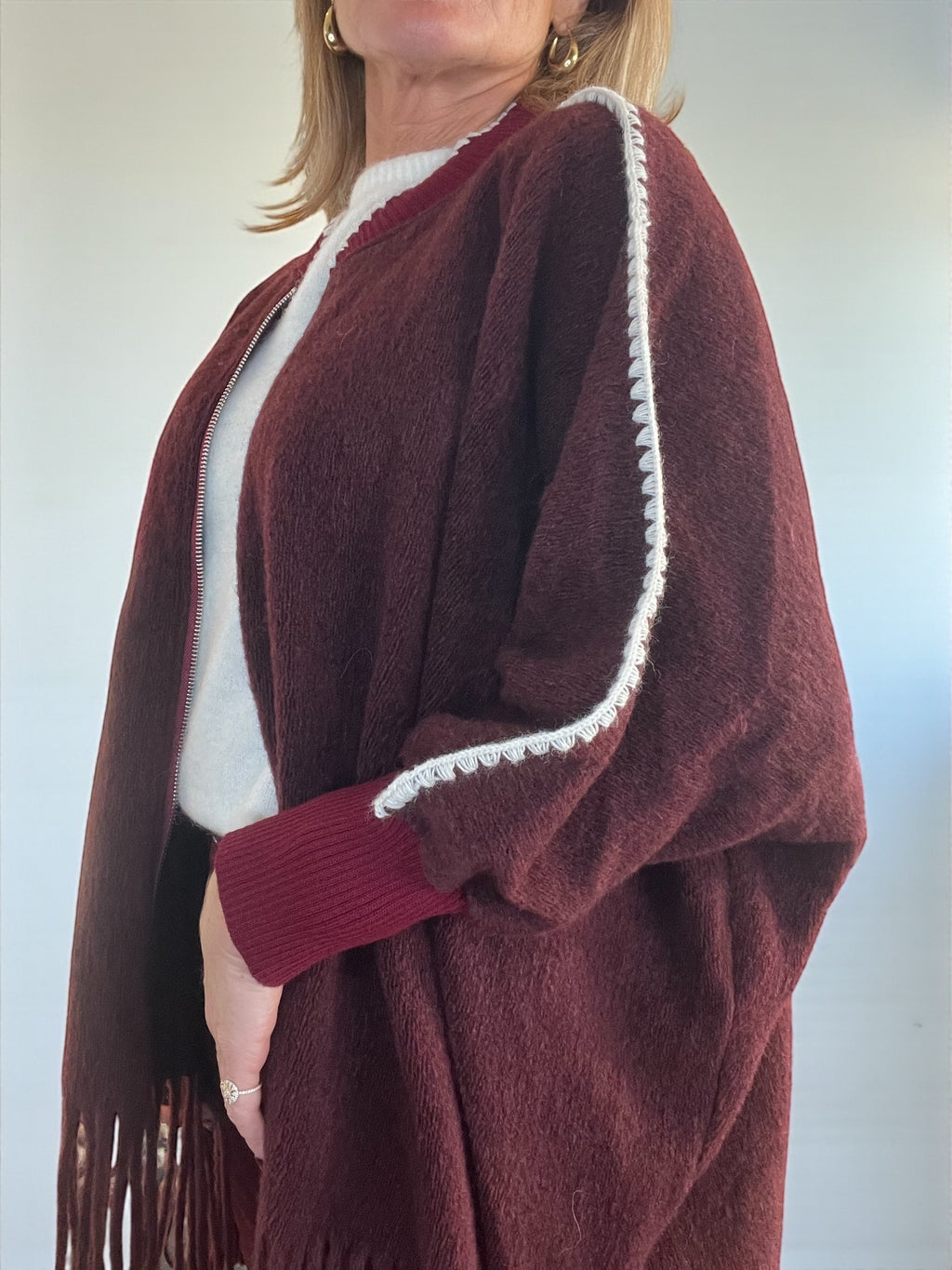 Veste Mexico bordeaux