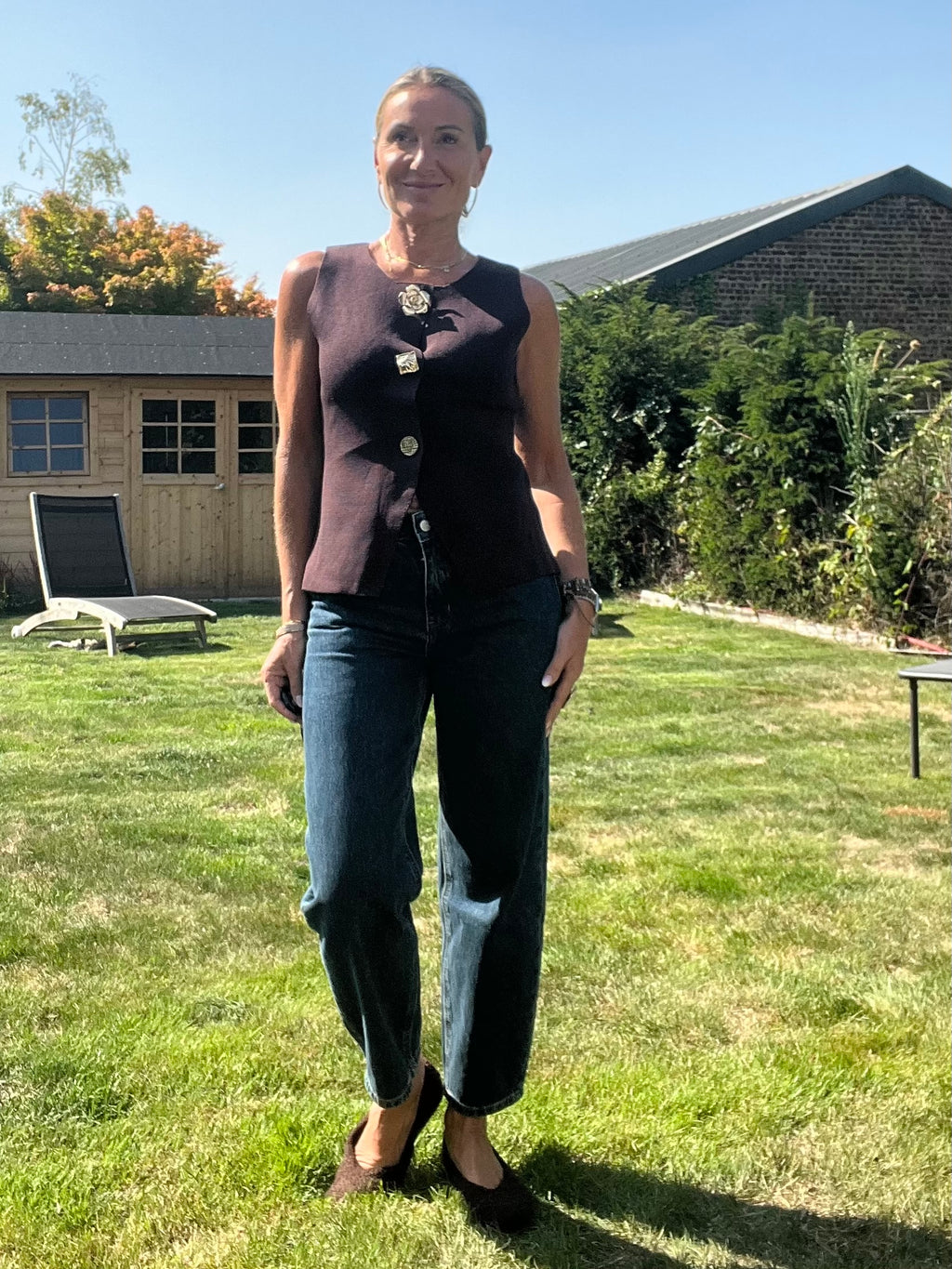 Jeans Bonie bleu brute