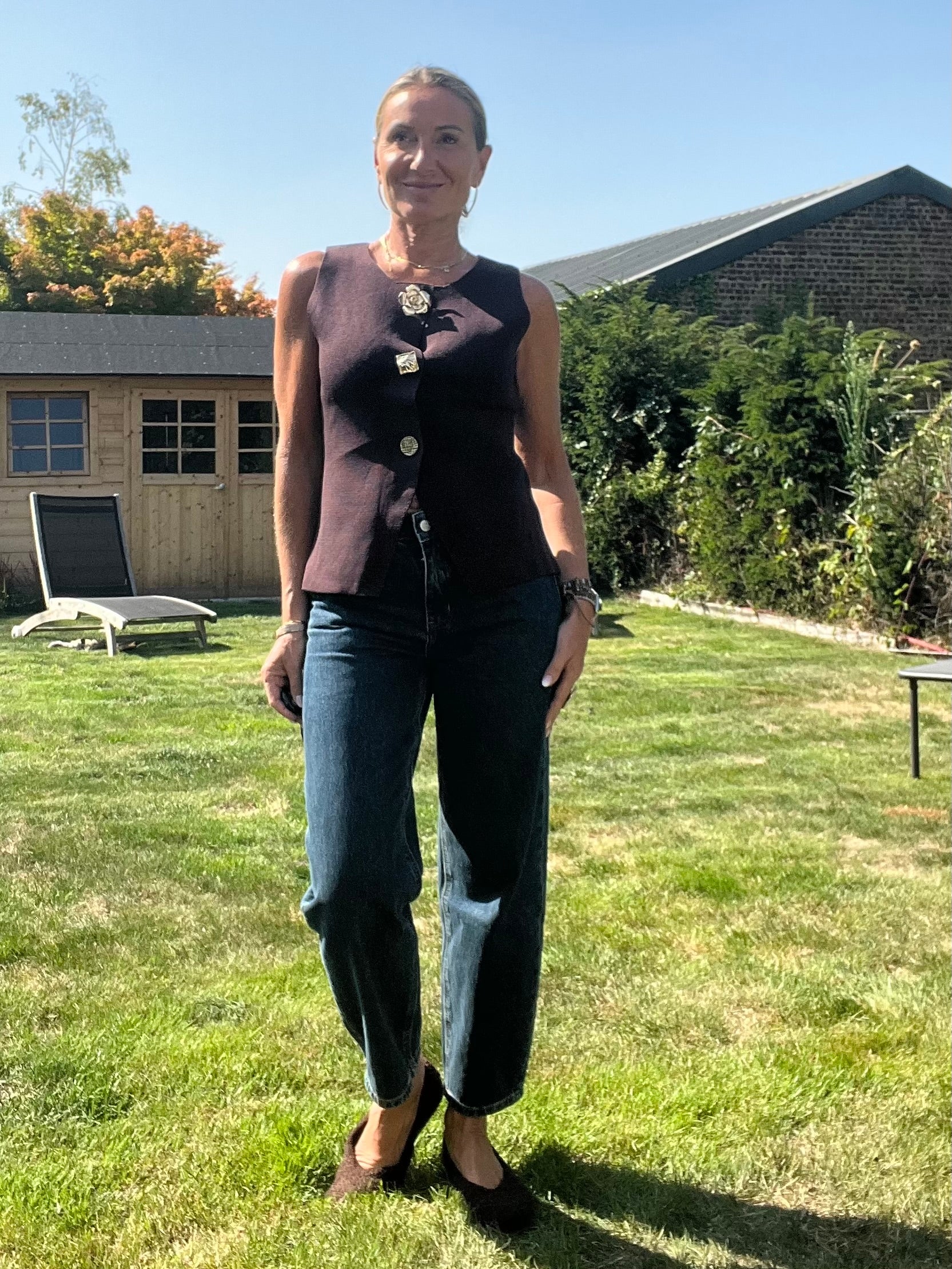 Jeans Bonie bleu brute