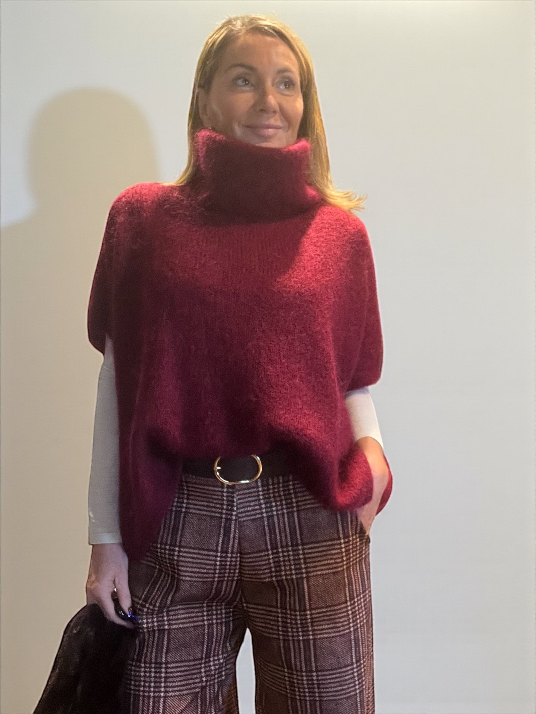 Pull Amel Bordeaux