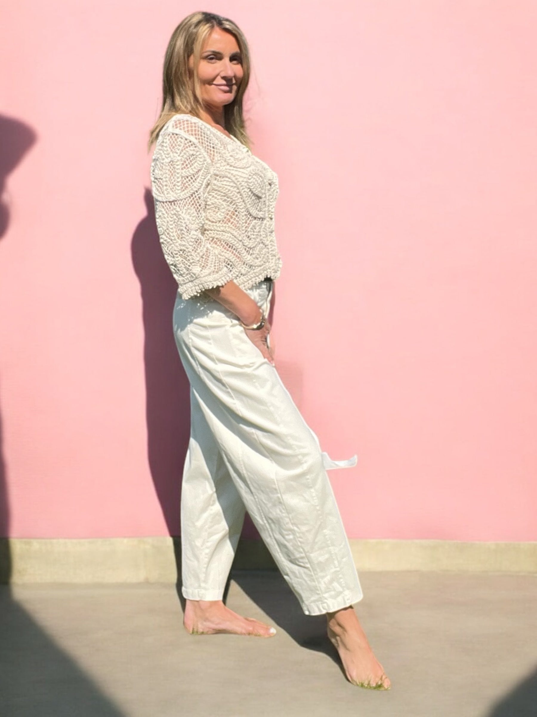 Pantalon Quentin écru