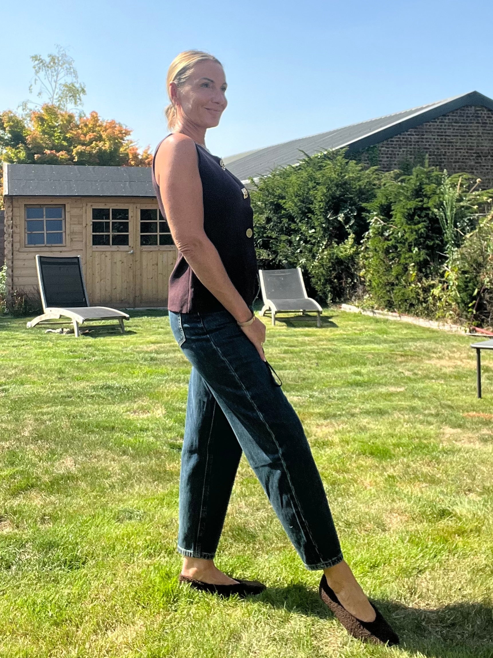 Jeans Bonie bleu brute