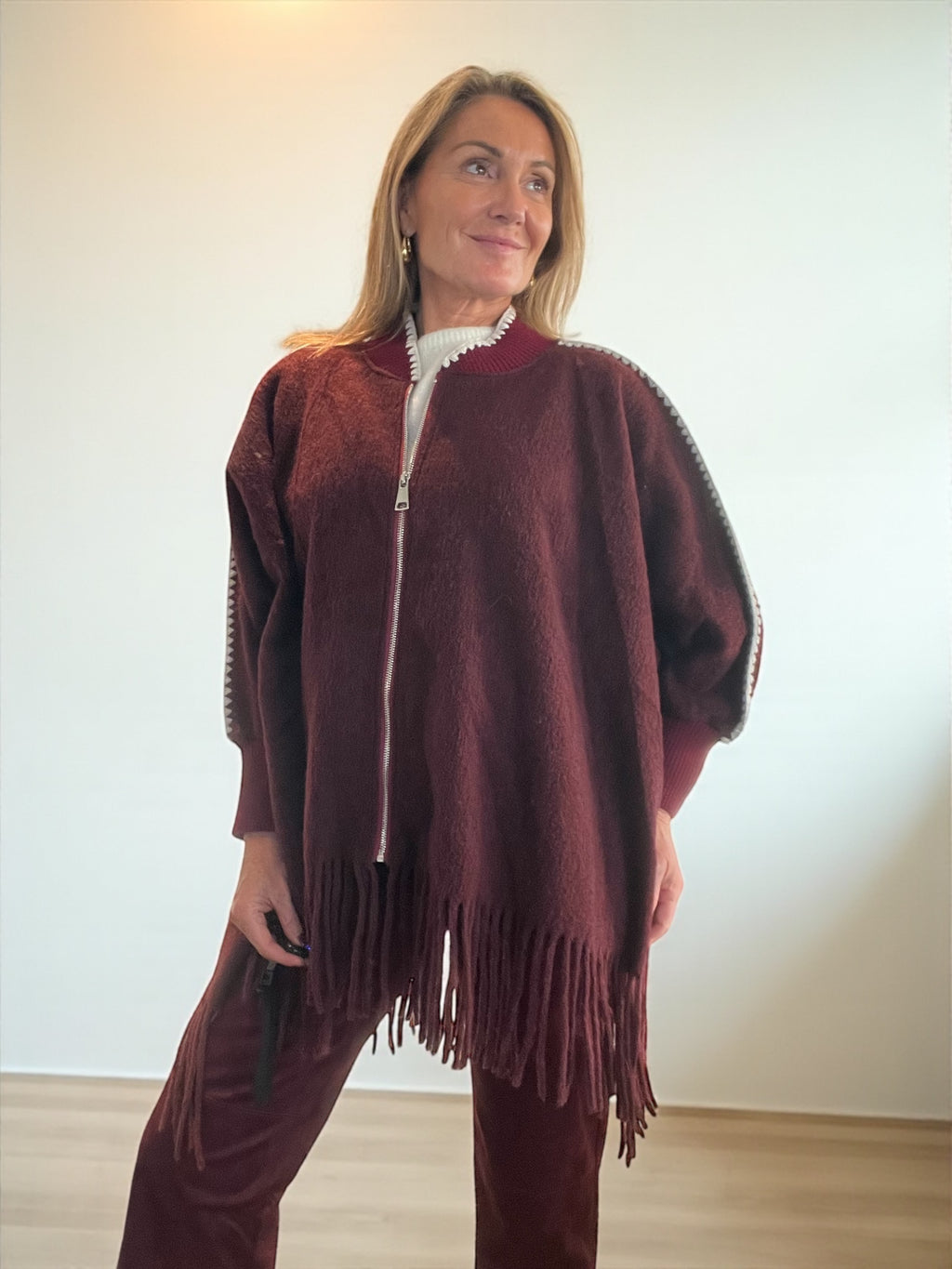 Veste Mexico bordeaux