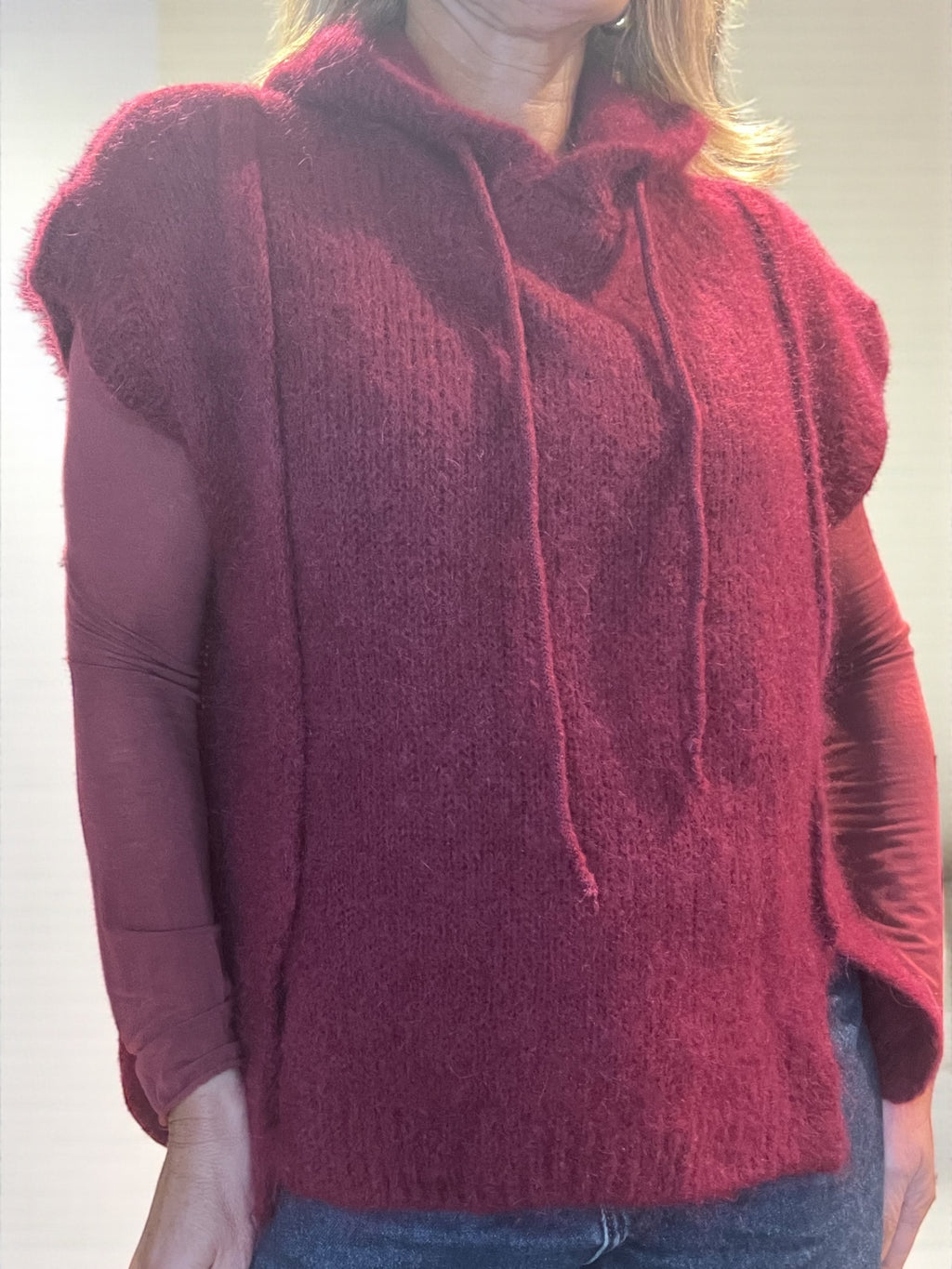 Pull Castor Bordeaux