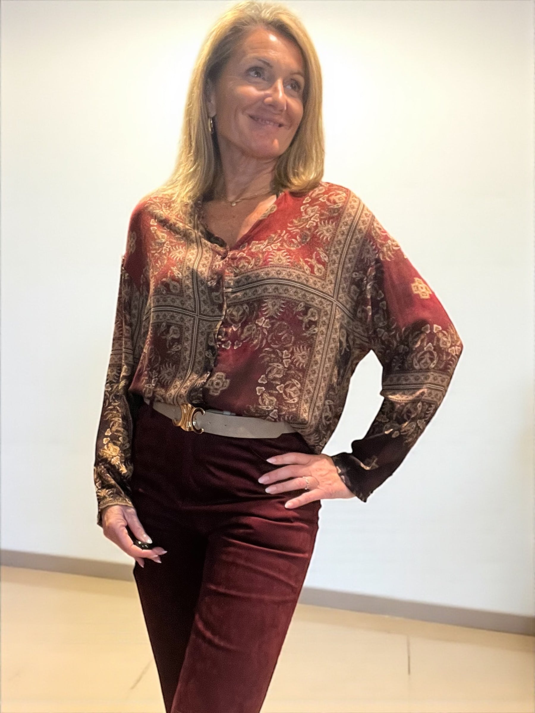 Chemisier Bardo Bordeaux