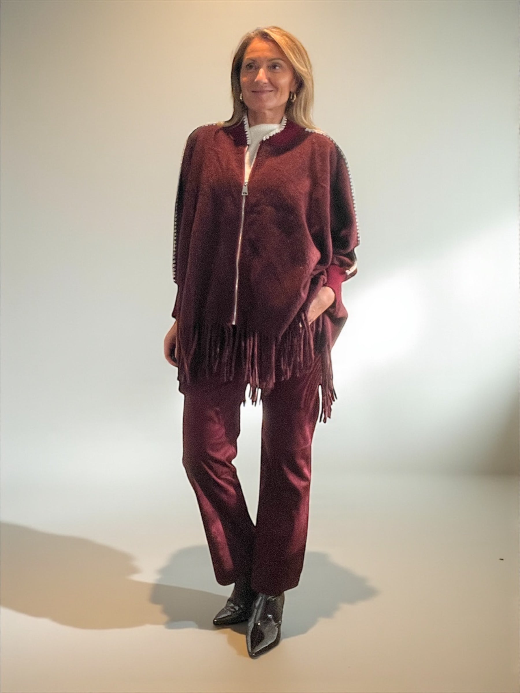 Veste Mexico bordeaux