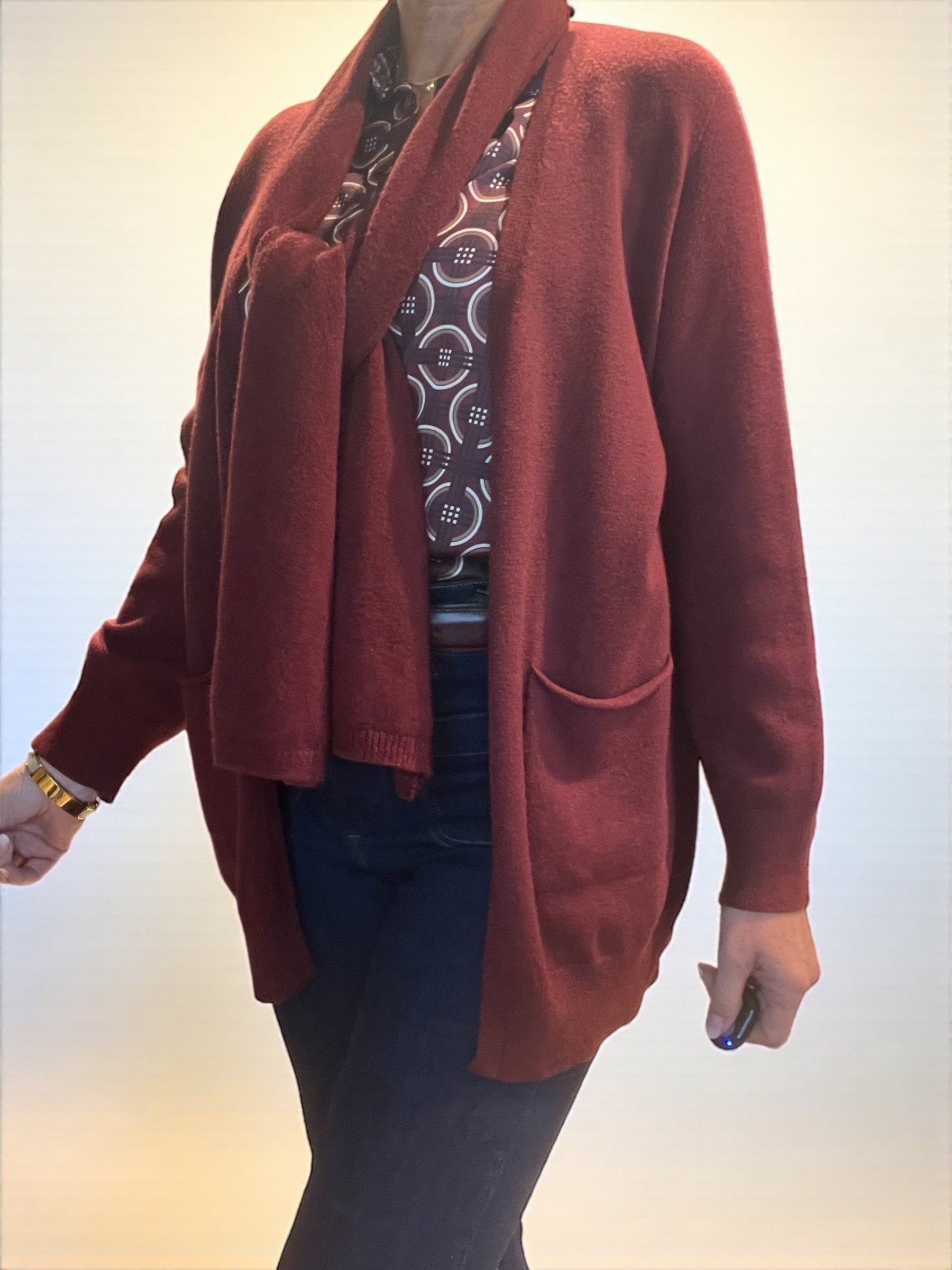 Gilet Diane Bordeaux