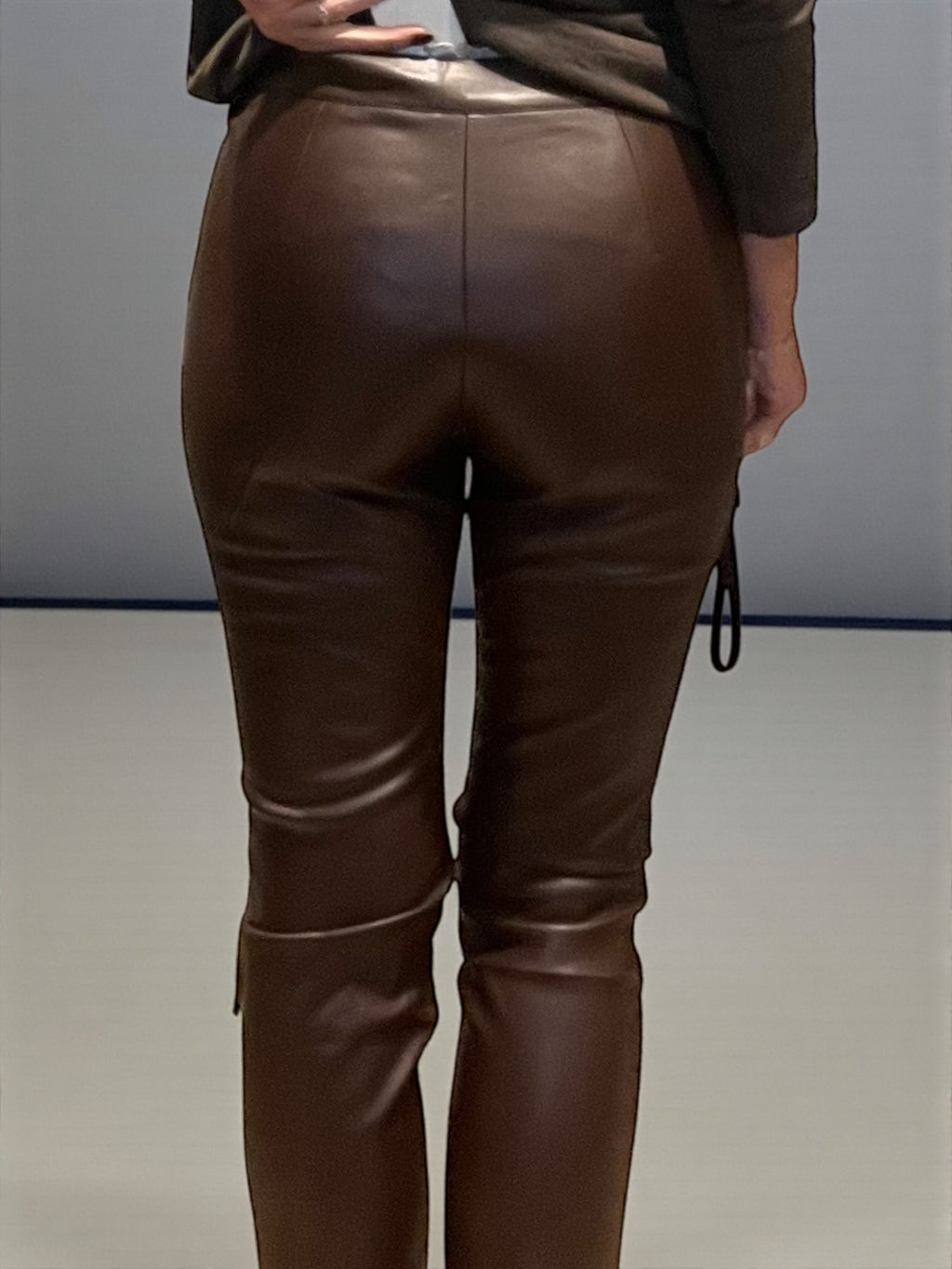 Pantalon similicuir LUCY Choco🤎
