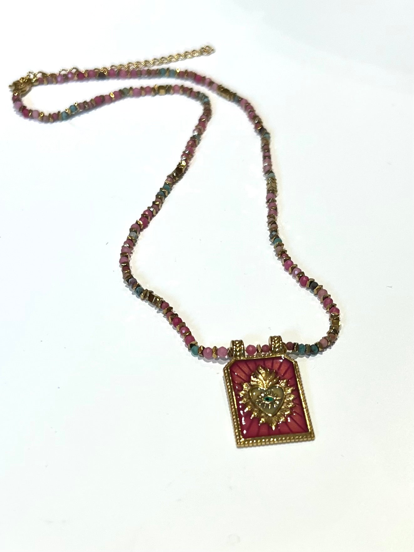 Collier Maya rose